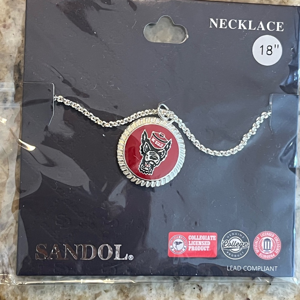 North Carolina State 18” Necklace & pendant